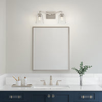 14'' Avenna Polished Nickel 2 Light Bath Vanity