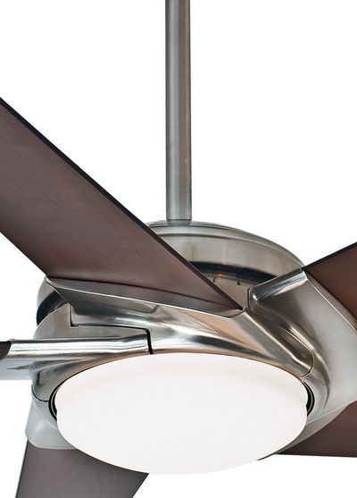 Casablanca 54 inch Stealth Brushed Nickel Ceiling Fan with LED Light Kit and Handheld Remote