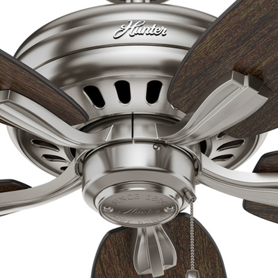 52 inch Newsome Brushed Nickel Ceiling Fan and Pull Chain