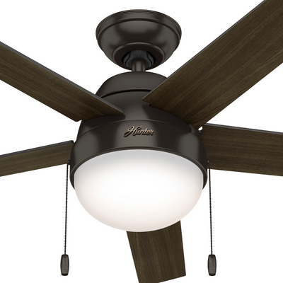 52 inch Anslee Premier Bronze Ceiling Fan with LED Light Kit and Pull Chain
