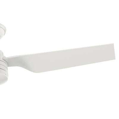 52 inch Cabo Frio Fresh White Damp Rated Ceiling Fan and Wall Control