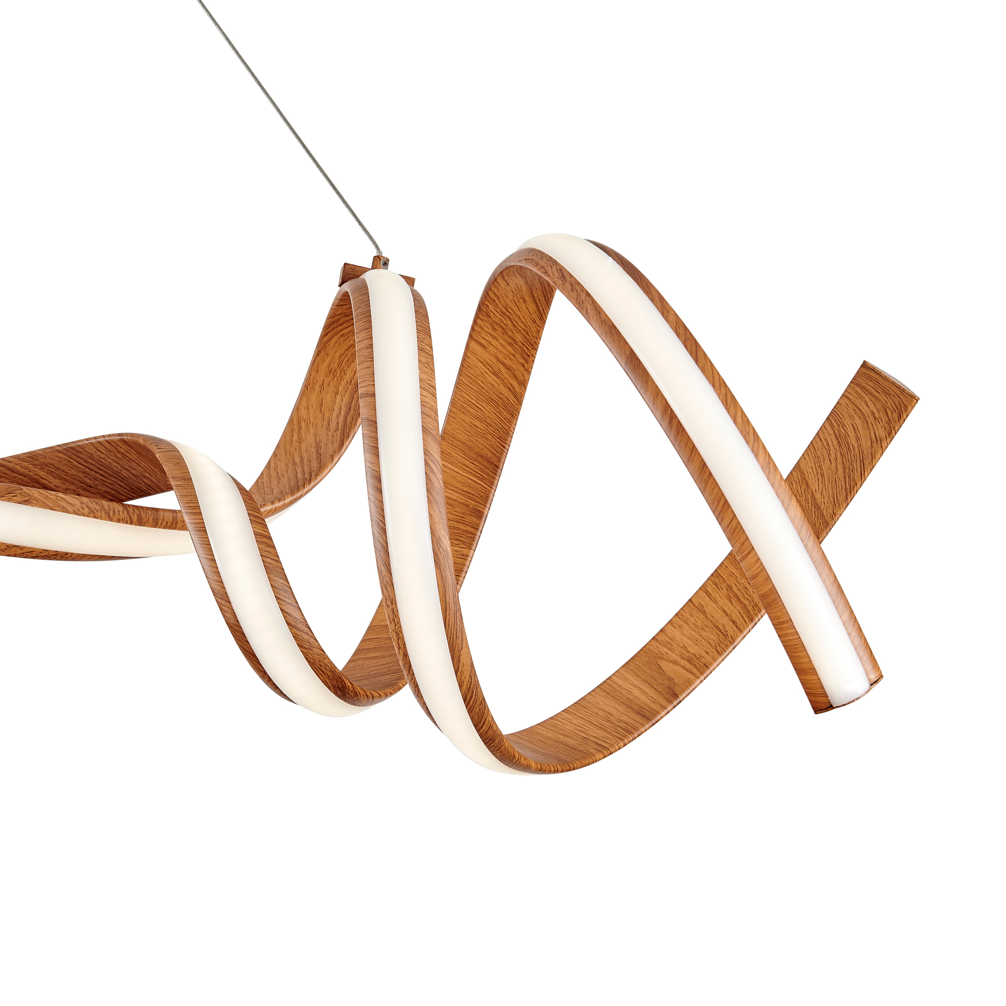 Munich LED Horizontal Chandelier | Wood
