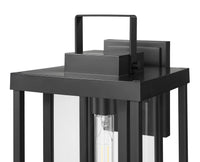 8'' McDonough Powder Coated Black 1 Light Lantern