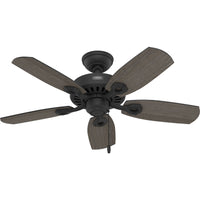 42 inch Builder Elite Matte Black Ceiling Fan and Pull Chain