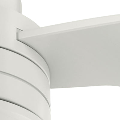 52 inch Cabo Frio Fresh White Damp Rated Ceiling Fan and Wall Control