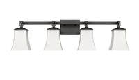 33.25'' Sonorra Matte Black 4 Light Bath Vanity