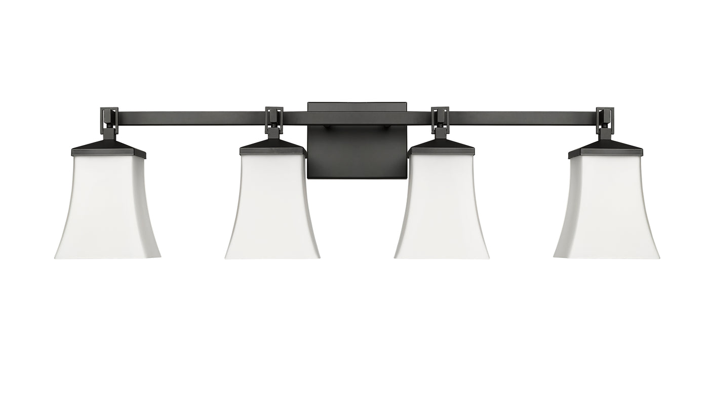 33.25'' Sonorra Matte Black 4 Light Bath Vanity