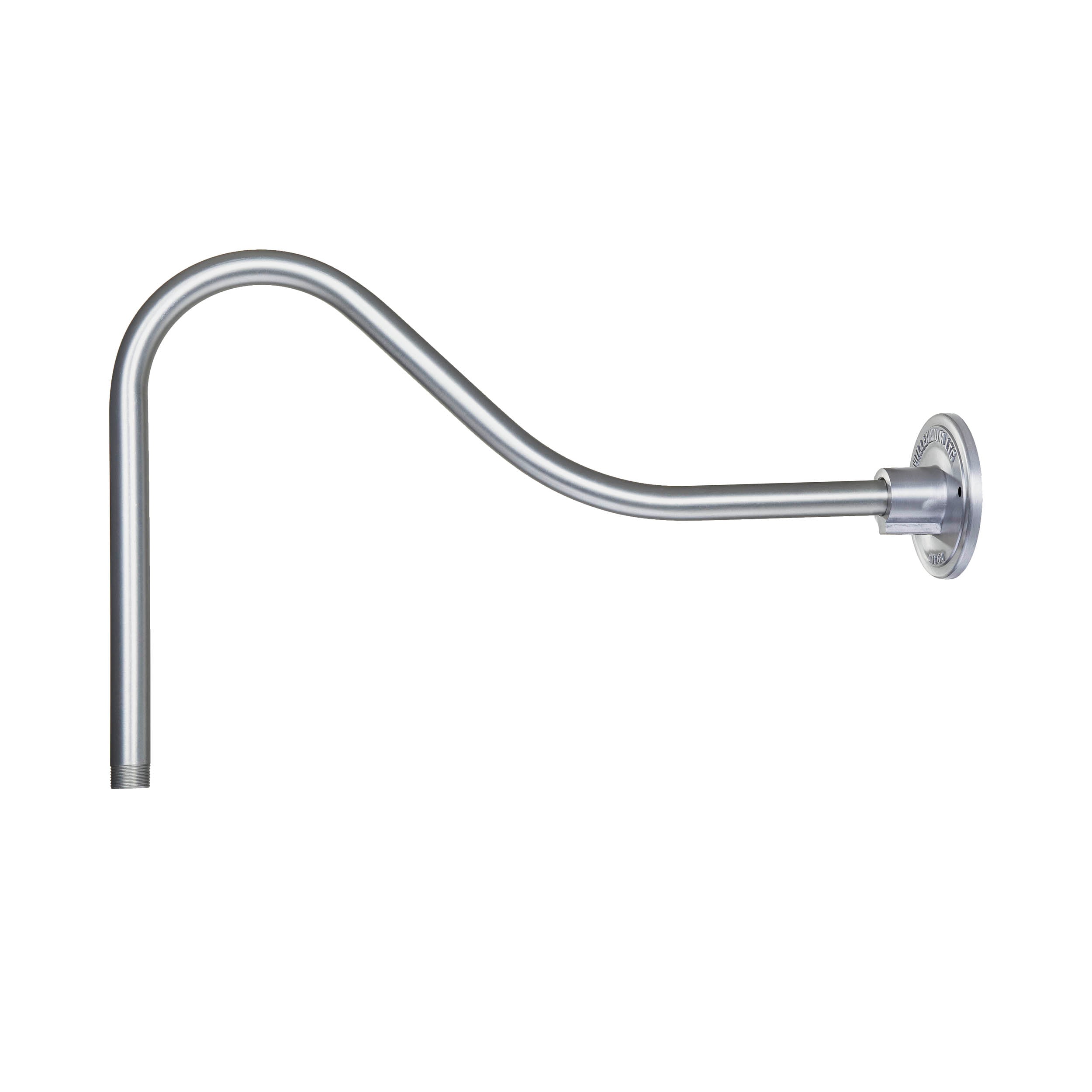 14-inch R Series Galvanized Gooseneck Arm with Metal Shade