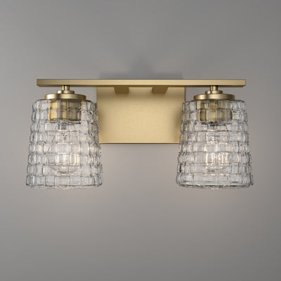 15'' Saben Vintage Brass 2 Light Bath Vanity