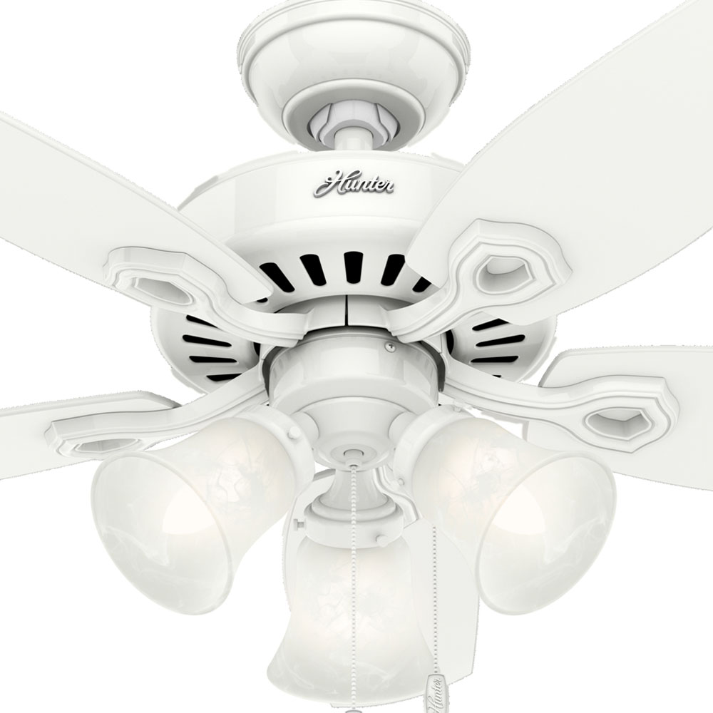42 inch Builder Snow White Ceiling Fan with LED Light Kit