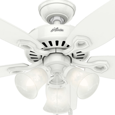 42 inch Builder Snow White Ceiling Fan with LED Light Kit