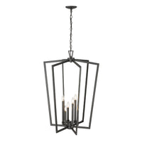 36'' Lizabeth Matte Black 6 Light Pendant