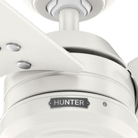 36 inch Cassius Fresh White Damp Rated Ceiling Fan and Pull Chain