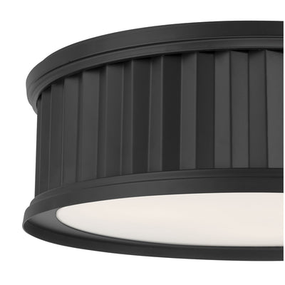 5.25'' Corvella Matte Black 2 Light Flush Mount