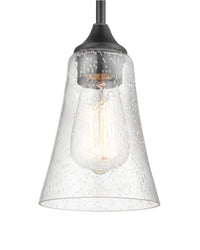 6.75'' Natalie Matte Black 1 Light Pendant