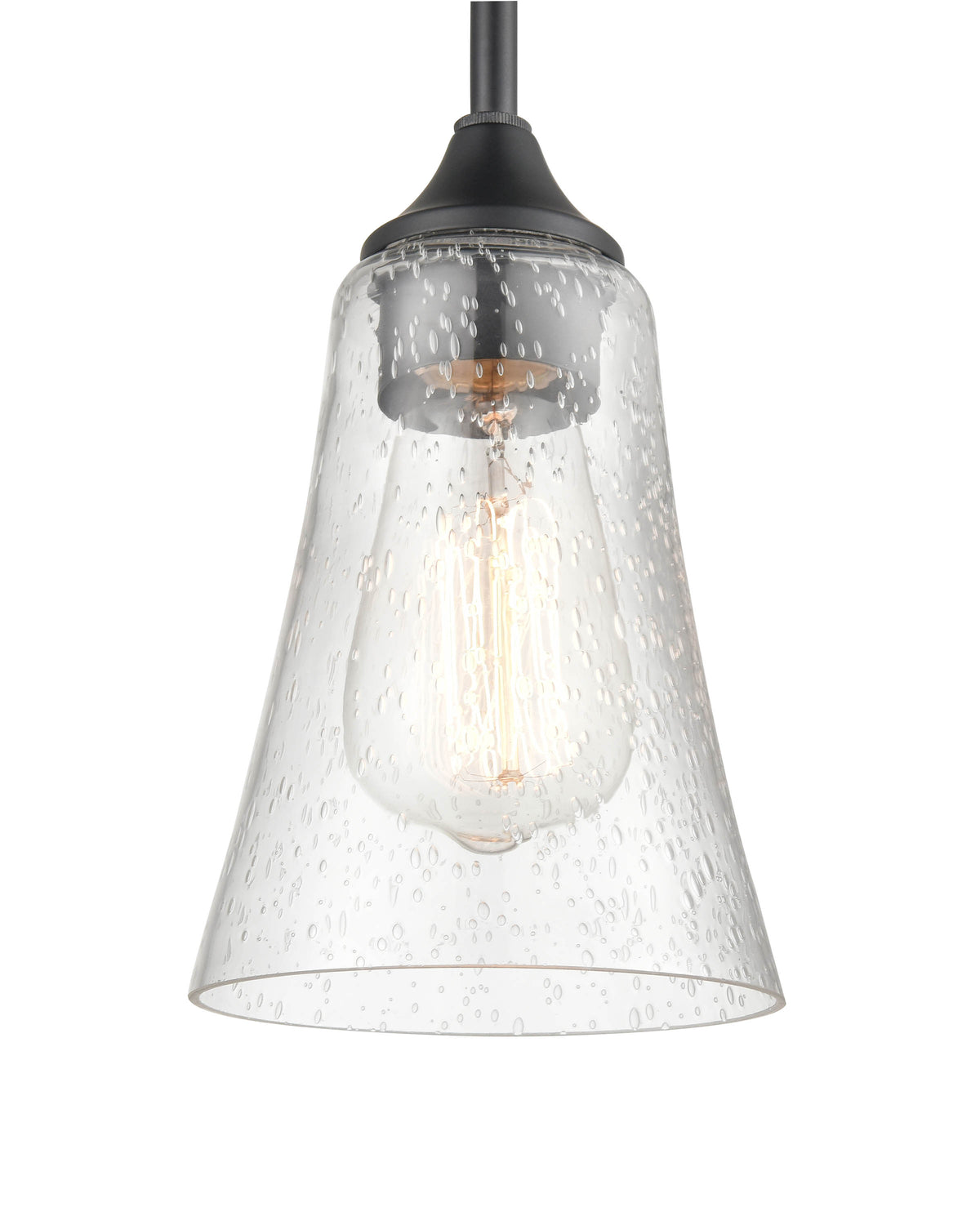6.75'' Natalie Matte Black 1 Light Pendant
