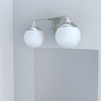Hepburn 18-inch 2-light Brushed Nickel Vanity Light with Cased White Glass
