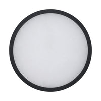 Argyle 16-inch Textured Black and Natural Alabaster 5CCT LED Flush Mount