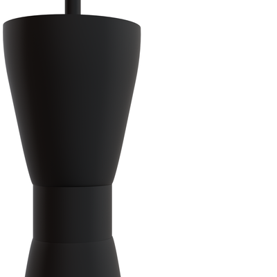 Zola 4-inch 1-light Matte Black Pendant with Matte Black Metal Shade