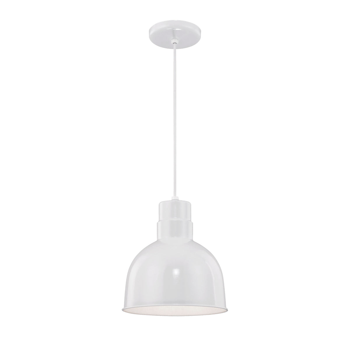 10.25'' R Series White 1 Light Pendant