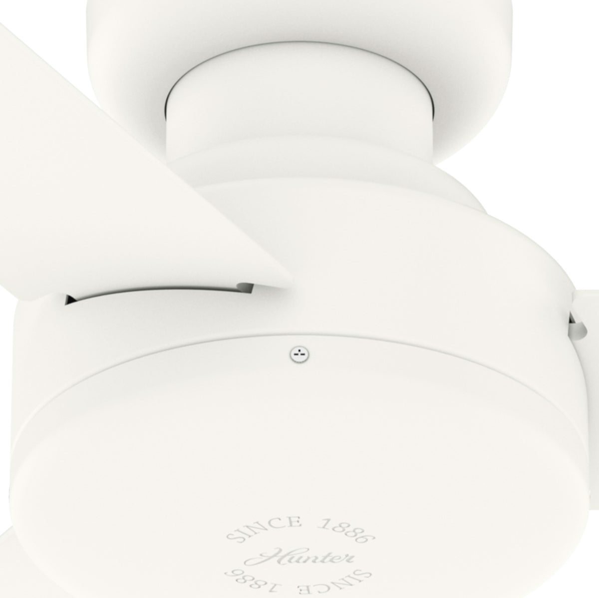 52 inch Presto Matte White Low Profile Ceiling Fan and Wall Control
