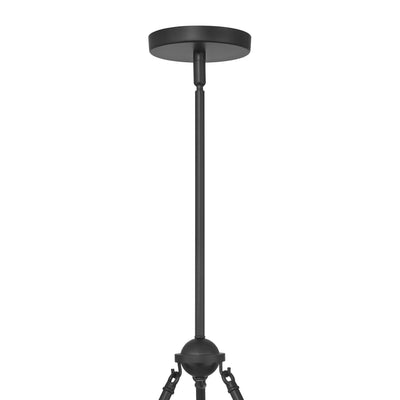 25.5'' Rovessa Matte Black 6 Light Chandelier