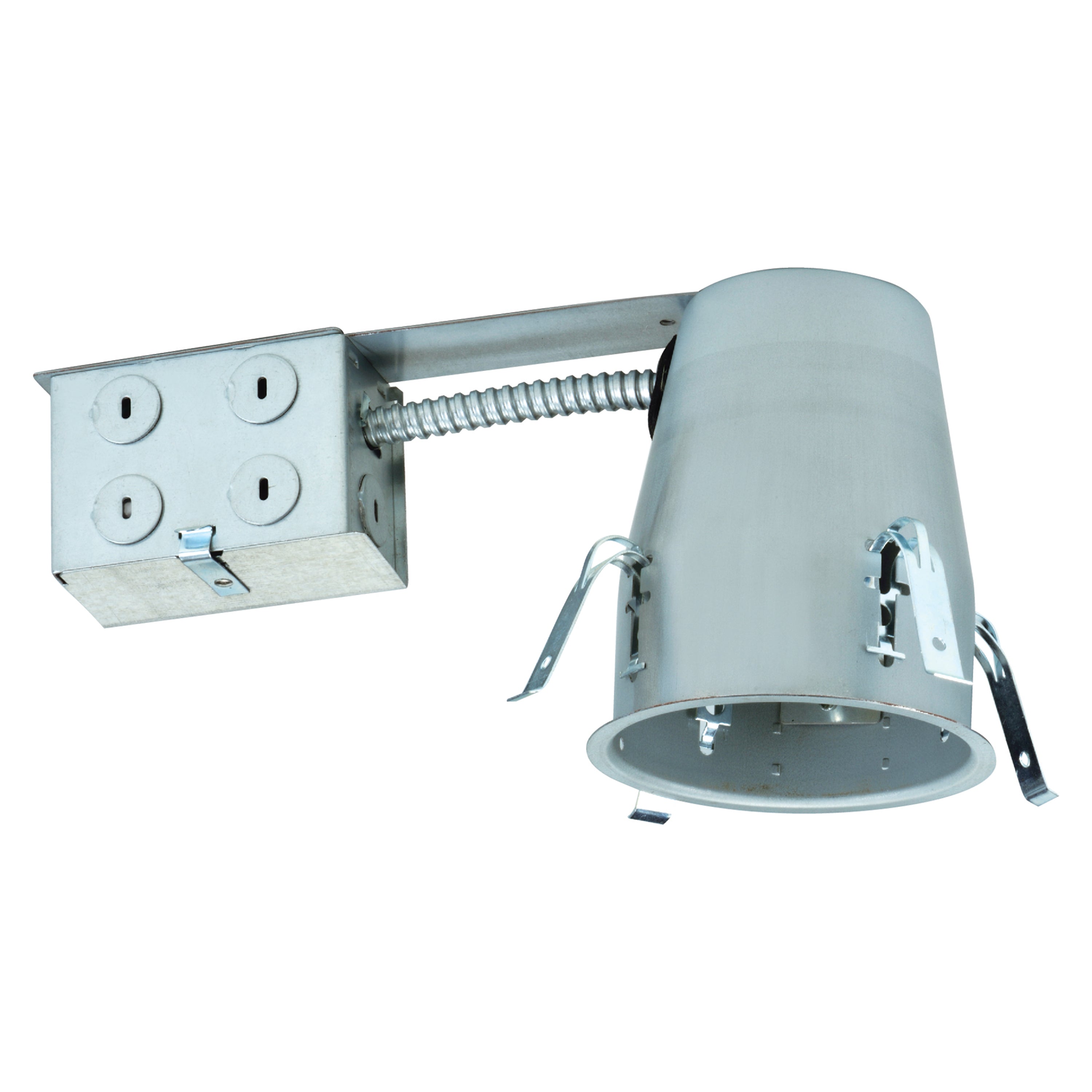 4-inch Galvanized Recessed Light Housing with Damp Rated Build