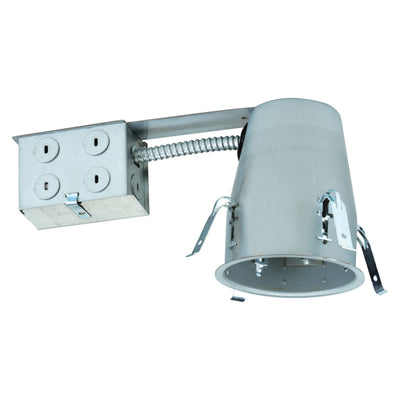 4-inch Galvanized Recessed Light Housing with Damp Rated Build