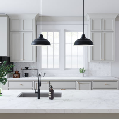7.25'' R Series Satin Black 1 Light Pendant