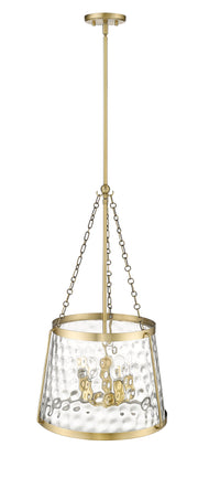 29.88'' Adabella Vintage Brass 5 Light Pendant