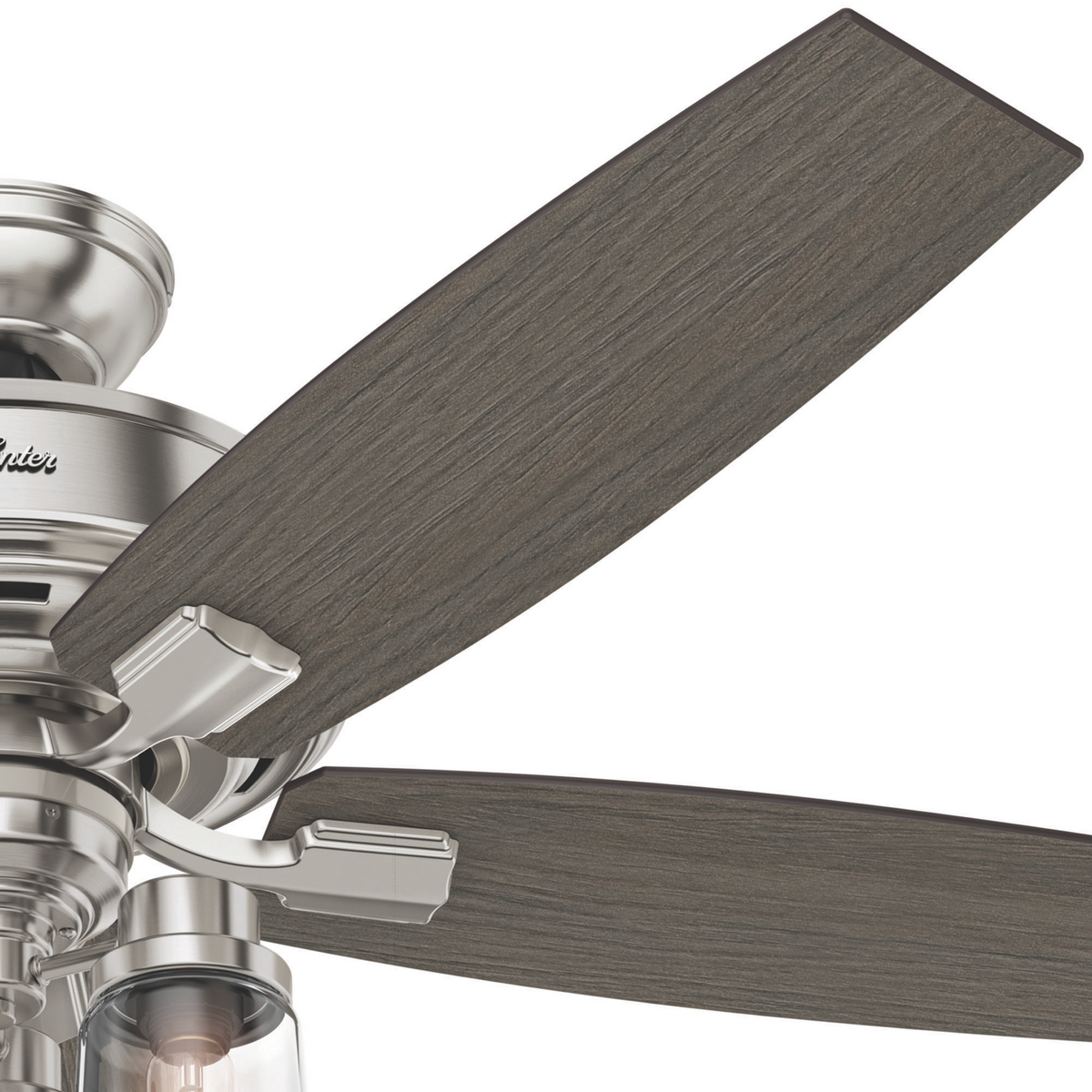 52 inch Bennett Brushed Nickel Ceiling Fan with LED Light Kit and Handheld Remote