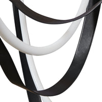 Ayers 59-inch 3-light Champagne Gold with Black and Brown Faux Leather 5CCT LED Chandelier