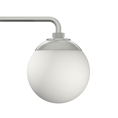 Hepburn 25-inch 3-light Brushed Nickel Vanity Light with Cased White Glass