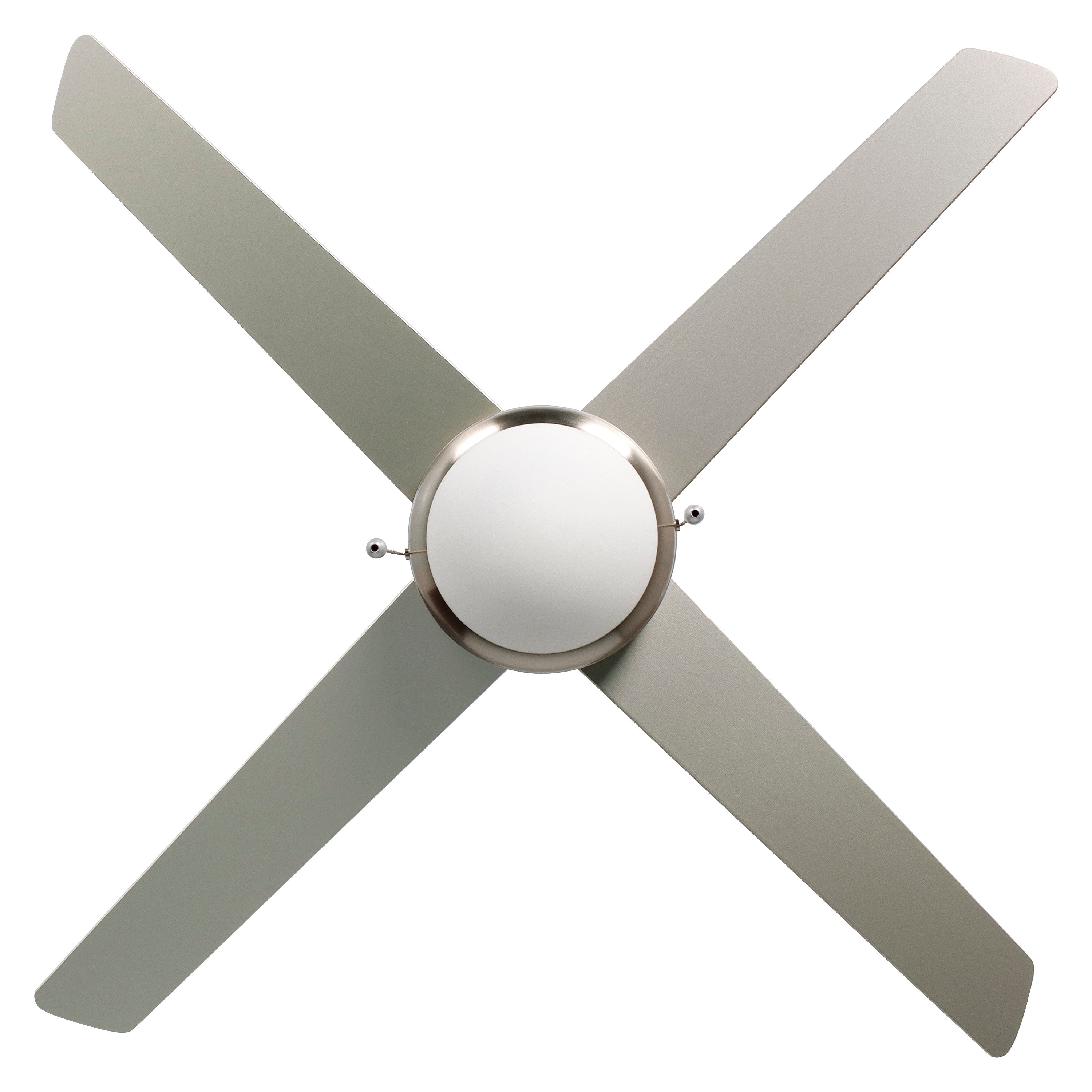 50 Inch Europa AC Brushed Nickel Indoor Ceiling Fan 4-Blade Reversible