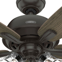 60 inch Dondra ENERGY STAR® Noble Bronze Ceiling Fan with LED Light Kit and Pull Chain
