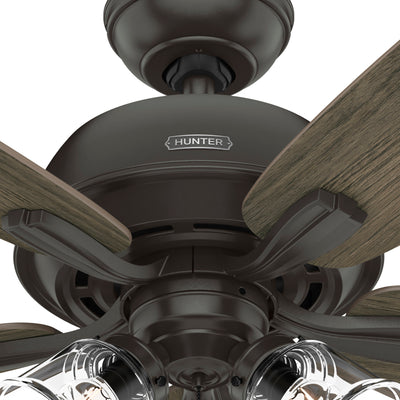 60 inch Dondra ENERGY STAR® Noble Bronze Ceiling Fan with LED Light Kit and Pull Chain
