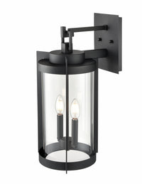 9.75'' Ellway Textured Black 2 Light Wall Sconce