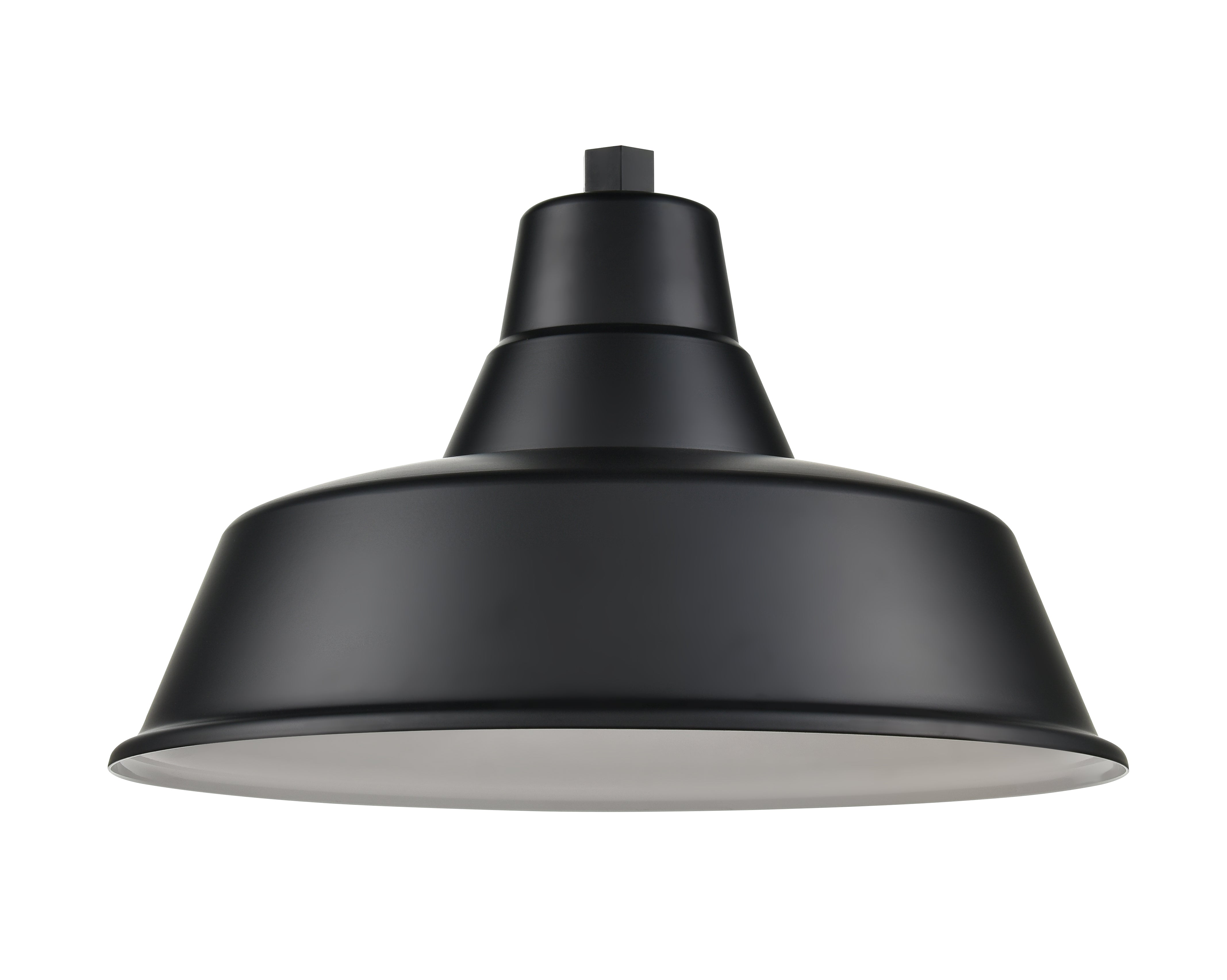 17'' Satin Black Aluminum R Series Classic Warehouse Shade