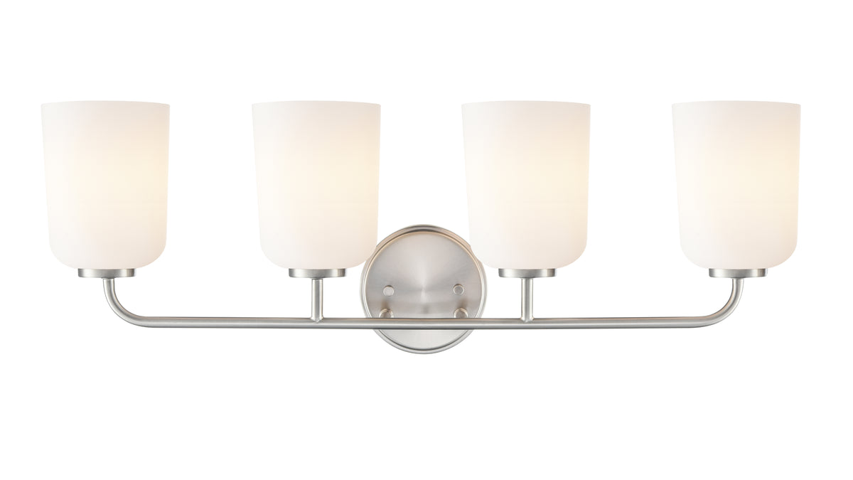 28'' Laphia Brushed Nickel 4 Light Bath Vanity