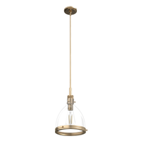 Van Nuys 10-inch 1-light Alturas Gold Pendant with Clear Glass