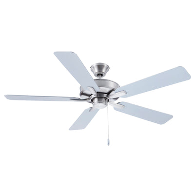 52 Inch Coltstaff AC Brushed Nickel Indoor Ceiling Fan 5-Blade Reversible