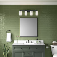 30.5'' Froselle Matte Black 4 Light Bath Vanity