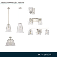 4.75'' Saben Polished Nickel 1 Light Wall Sconce