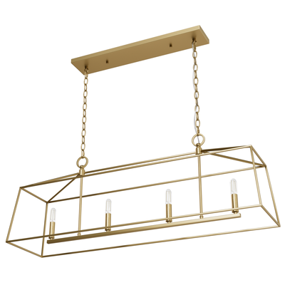 Fair Oaks 40-inch 4-light Luxe Gold Linear Chandelier
