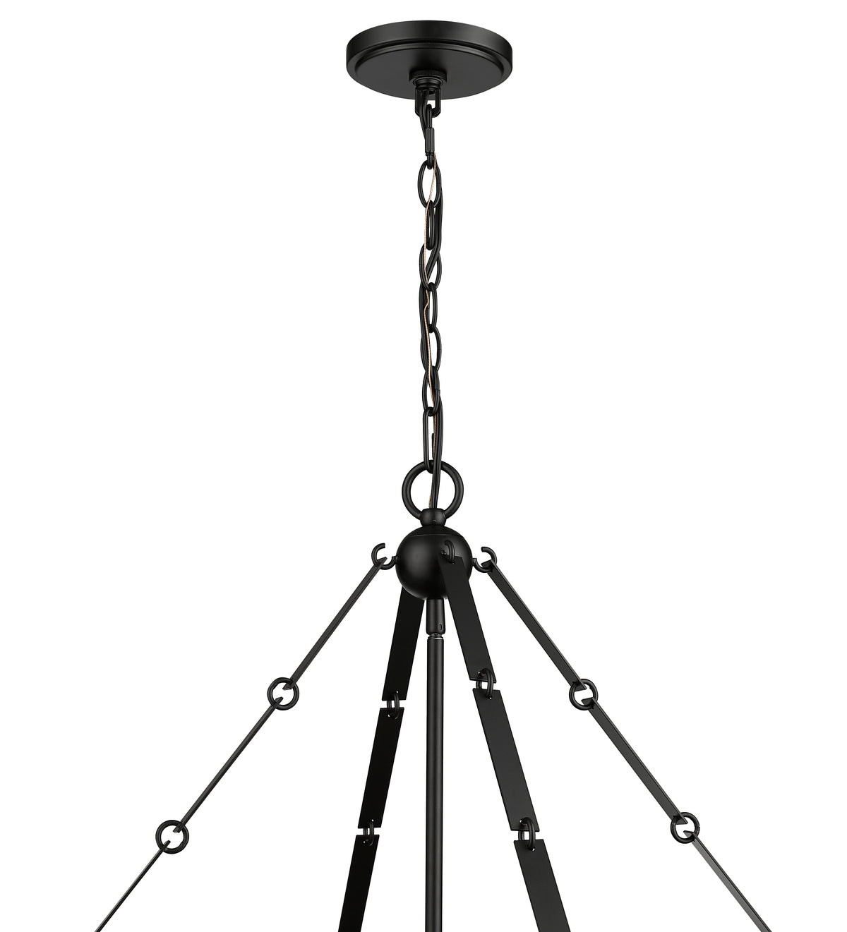 21'' Rezi Matte Black 4 Light Pendant
