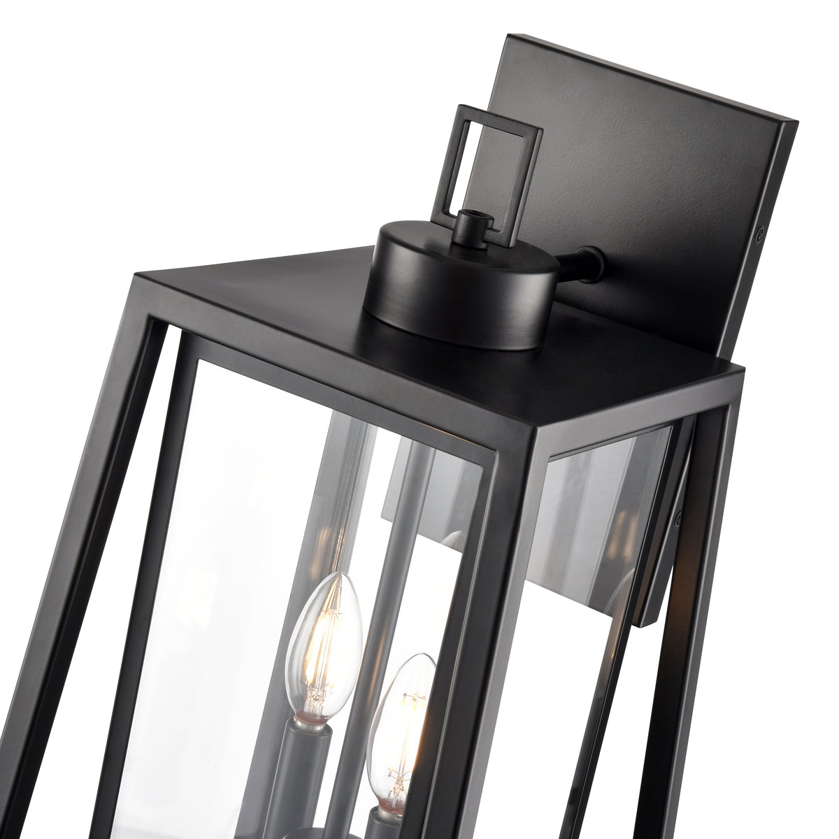 10.25'' Denzell Powder Coated Black 2 Light Wall Sconce