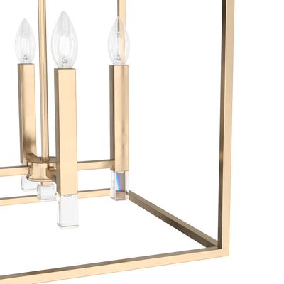 Sunjai 17-inch 4-light Alturas Gold Lantern Pendant