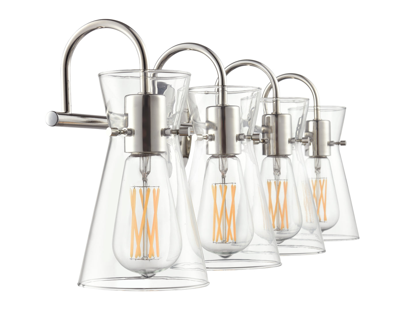30.75'' Camellia Polished Nickel 4 Light Bath Vanity