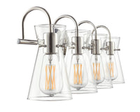 30.75'' Camellia Polished Nickel 4 Light Bath Vanity