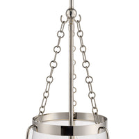 21.75'' Adabella Polished Nickel 3 Light Pendant